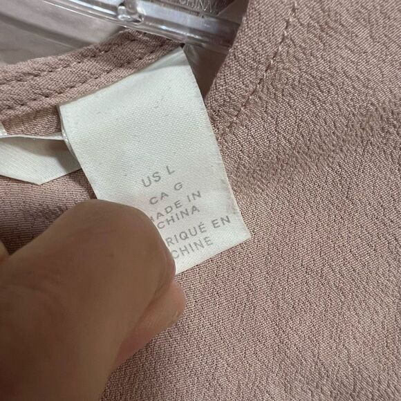 H&M Puff-sleeved blouse Powdered Pink - Picture 8 of 8